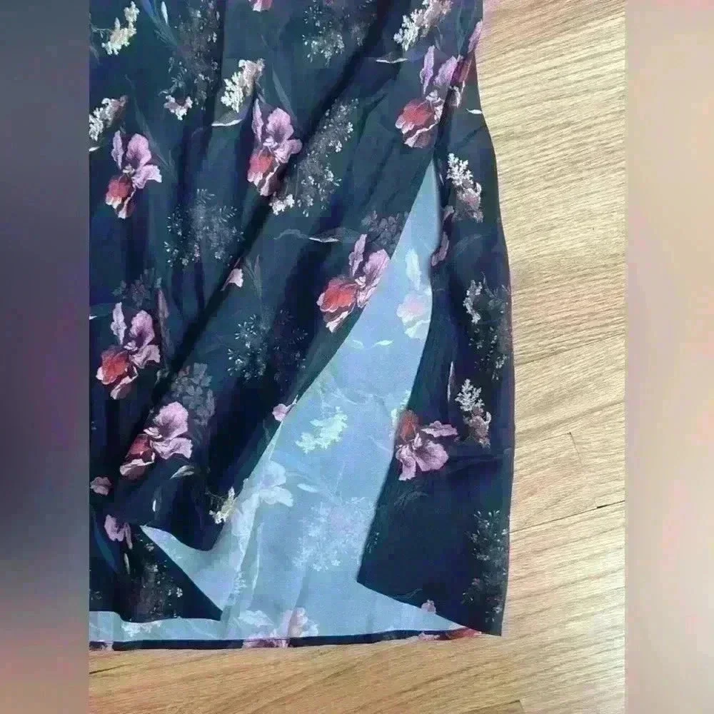 NWT The Layton Midi Slip Skirt in Floral Cupro-Blend Size 10 Sold out on website - Picture 6 of 8